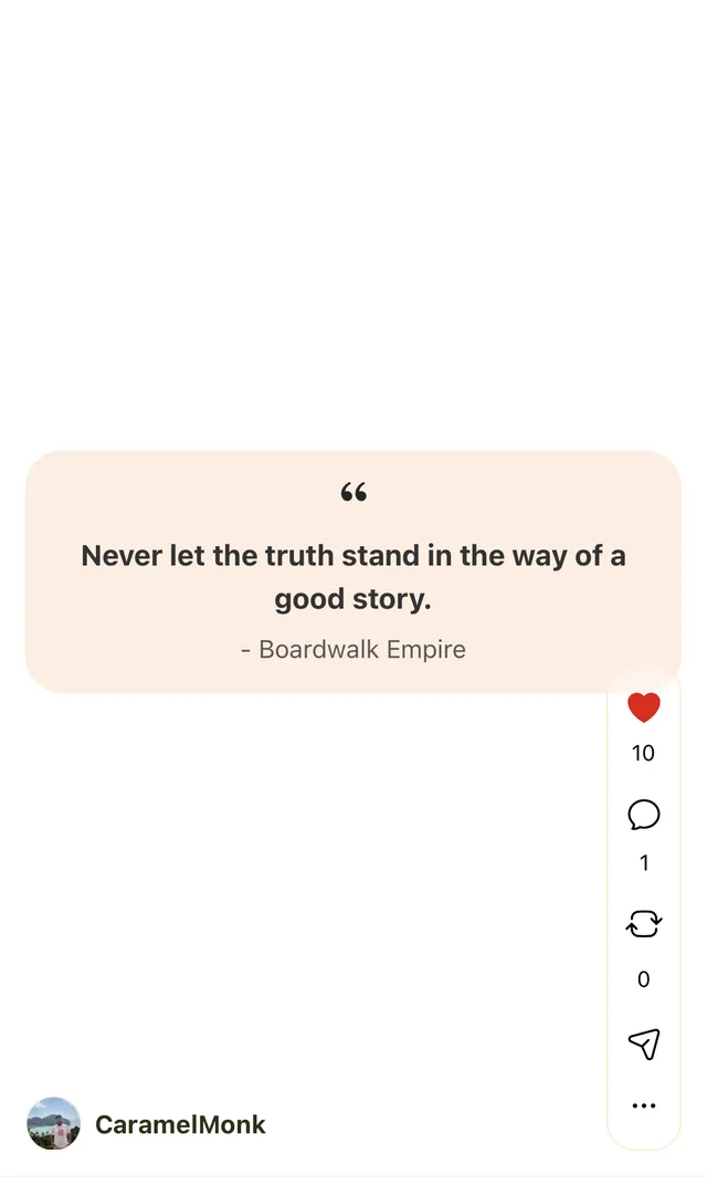 A favourite quote shared on Ithaka